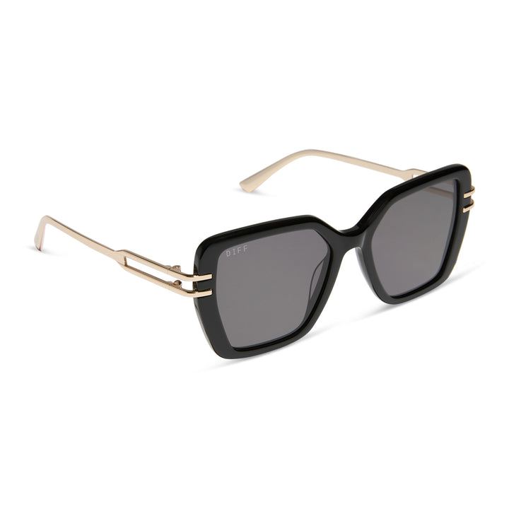 DIFF Dasha Sunglasses - Black + Grey