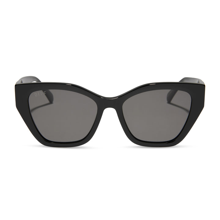 DIFF Evie Sunglasses - Black + Grey Polarized