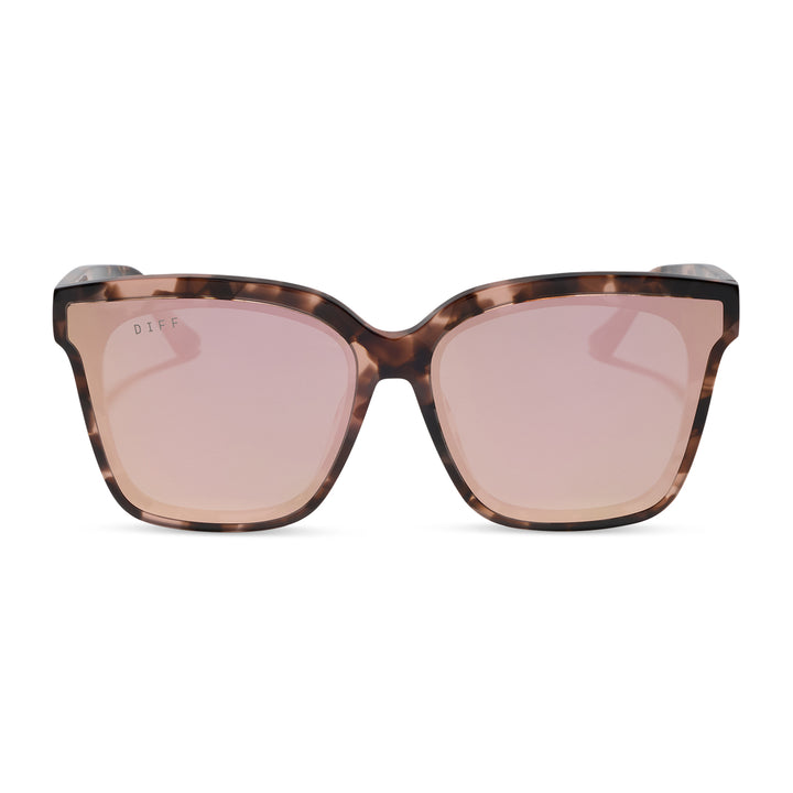 DIFF Meredith Sunglasses - Himalayan Tortoise + Taupe Mirror